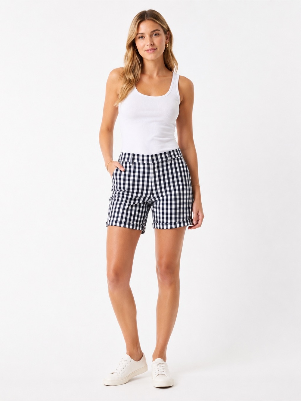 J. Crew 9” Frankie Bermuda Short In Gingham